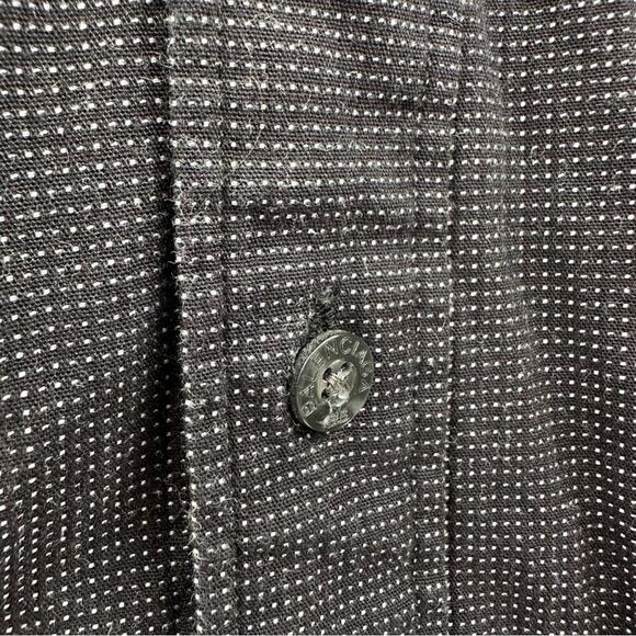 Balenciaga Paris Dark Navy Blue Check Long Sleeve Button Down Shirt Size 16 - Picture 4 of 8